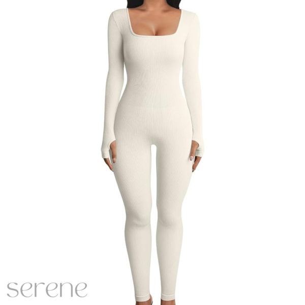Snatched Long Sleeve Jumpsuit serene bands