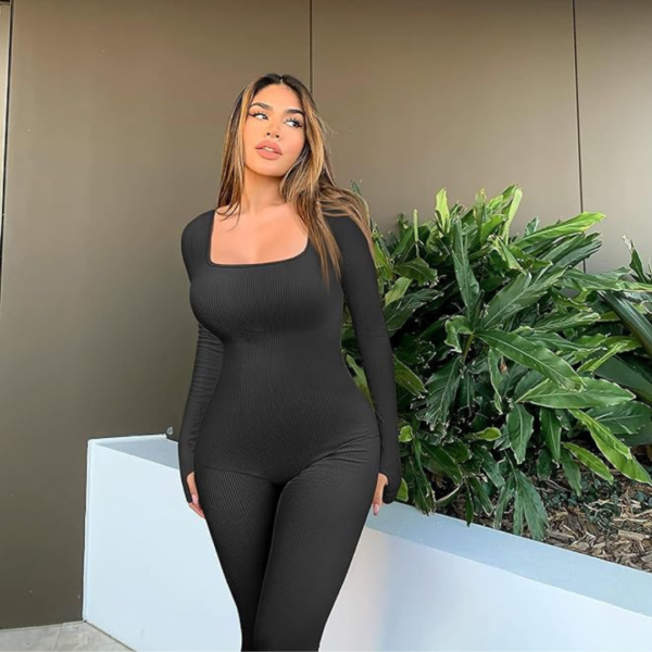 Snatched Long Sleeve Jumpsuit serene bands