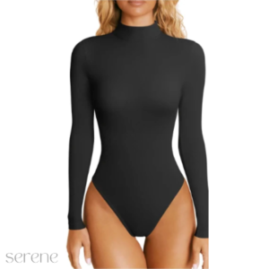 Snatched Turtleneck Bodysuit serene bands